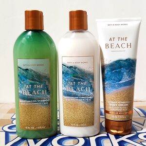 Bath & Body Works At The Beach Shampoo, Conditioner & Body Cream 3pc Set